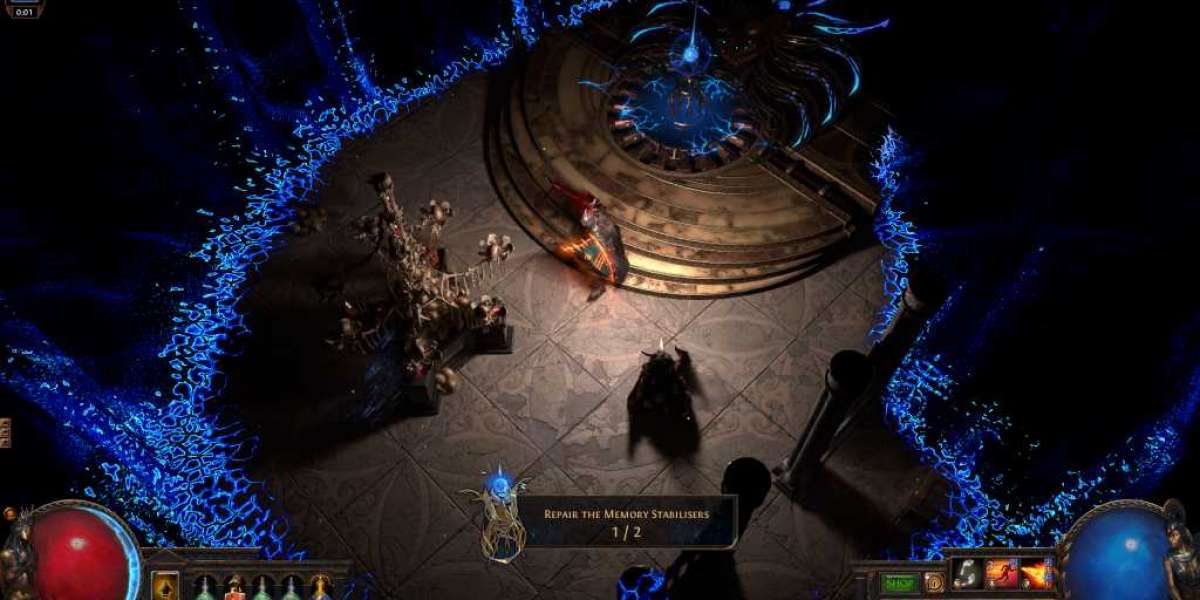 The gameplay of Path of Exile which involves the opening of a fake treasure chest