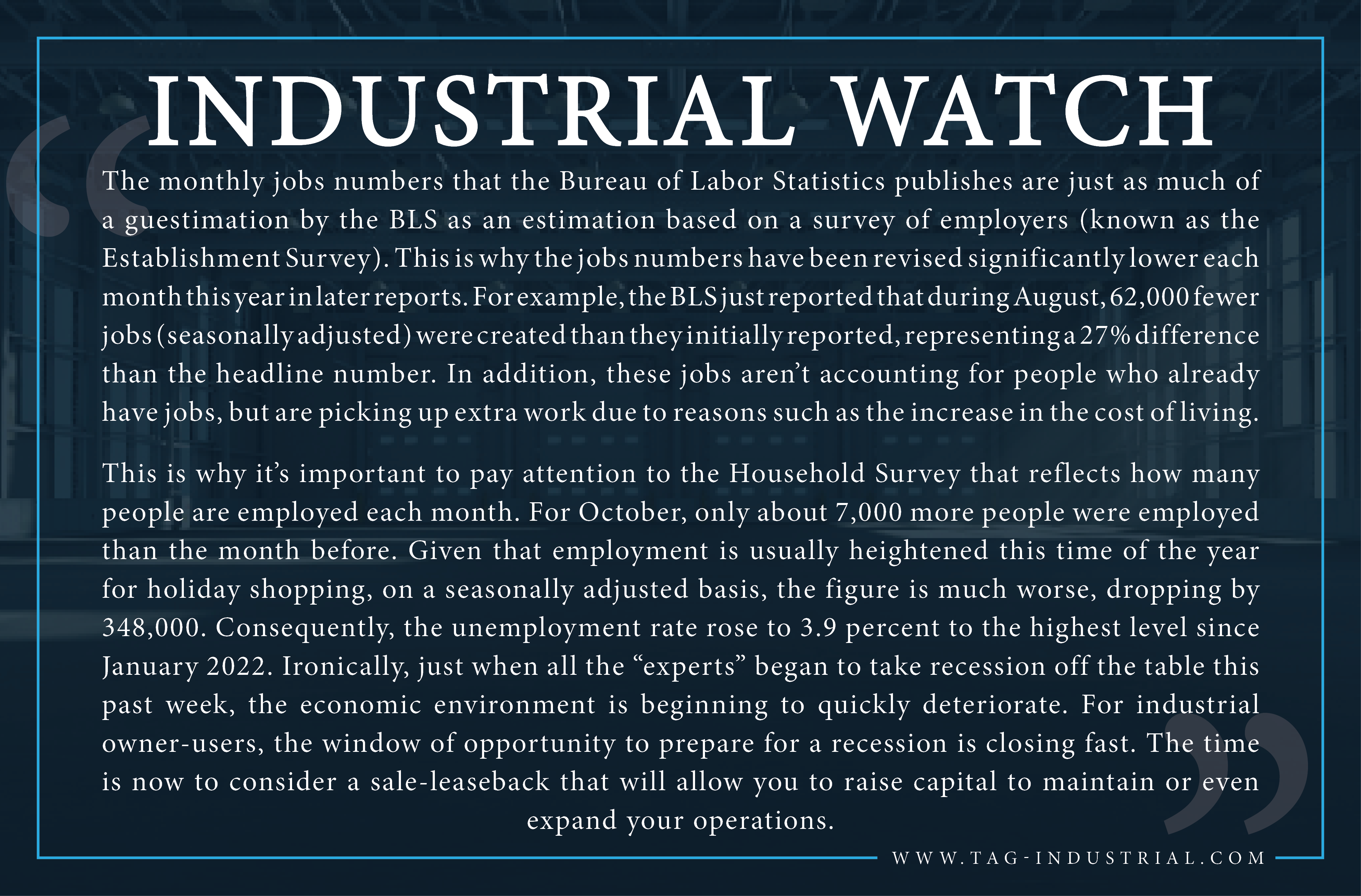 TAG Industrial Watch: November 4, 2023 | TAG Industrial